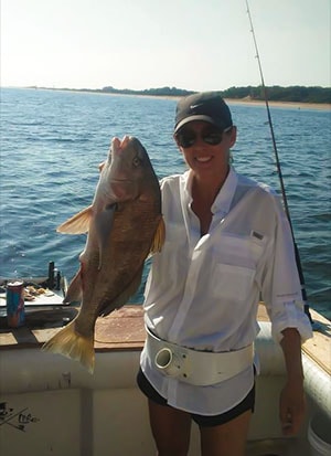 Melissa Collins Fishing From Amelia Island